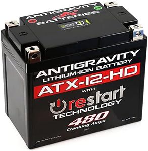 Antigravity ATX12-HD. Heavy Duty Lithium Motorcycle and Powersport Battery with Built in Jump Starting, 8Ah, ATV, Quad, UTV, Scooter, Lawn Mower, Generator Battery - Harley, Kawasaki