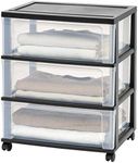 IRIS USA 3 Drawer Wide Storage Draw