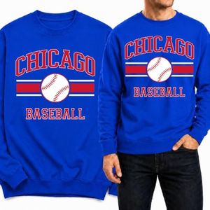 Wild Bobby City of Chicago Baseball Fantasy Fan Sports Unisex Crewneck Sweatshirt, Royal, 3X-Large