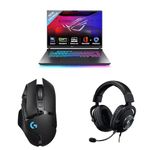 ASUS ROG Strix G16 Gaming Laptop,Intel Core Ultra 9 275HX+12GB RTX 5070Ti,32GB,1TB SSD with Logitech G502 LS Wireless Gaming Mouse, 25000DPI Programmable and Logitech GProX Wired Gaming Headset