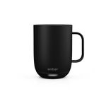 Ember New Temperature Control Smart Mug 2, 414 ml, Black, 80 min. Battery Life – App Controlled Heated Coffee Mug – Improved Design