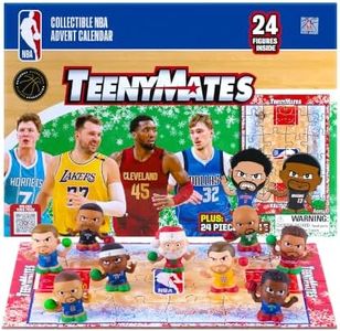 TeenyMates NBA Basketball Advent Calendar, with 24 Surprise Action Figures