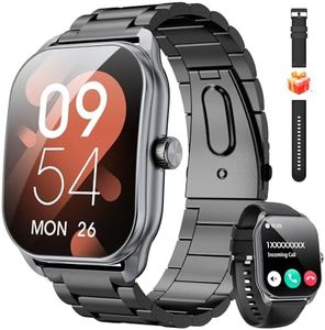 Curve Military Smart Watch for Men(Answer/Make Call), 2.01" Smartwatch 2024 Newest Fitness Tracker with 120+ Sports Modes IP68 Waterproof Fitness Watch for Android iOS (2 Straps)