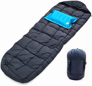 Aim Emporium Indoor and Outdoor Mummy Shape 5°C to 20 °C for Traveling, Camping and Hiking Color Black Sleeping Bags with Air Pillow