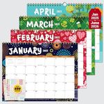 Decorably 18 Months Academic Landscape 2025 Wall Calendar 2025 Jan 2025-June 2026, 11.5x8in 2025 Calendar Wall, Calendar 2025 Wall Calendar 2025-2026 Calendar, Small Calendar 2025 Small Wall Calendar