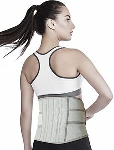 Vissco Neoprene Lumbar Belt 9", Supports the Lumbar Spine, Corrects Posture & Relieves Back Pain - Small