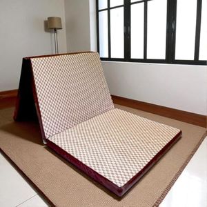 Sleepezee Premium PU Foam 3 Fold Foldable Mattress for Single Bed | Folding Mattress for Sleeping on Floor, Light Weight Soft Mattres (72x30x2 Inch, Brown)