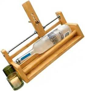 Friendly Wooden Glass Bottle Cutter Perfect for Artwork and Family Bonding Activities Safe Cutting Device