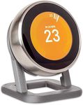 P3D-LAB Stand for Google Nest Thermostat 3rd-gen with Mounting Screws - Silver Oval