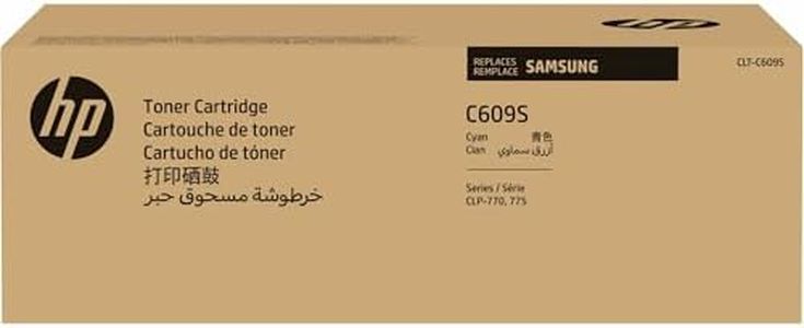 HP Samsung Electronics CLT-C609S/SEE Cyan 7K Yield Toner (SU086A)