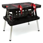 Keter Folding Work Table, Black, 85x55x75.5 cm