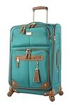 Steve Madden Designer Luggage - Checked Large 28 Inch Softside Suitcase Expandable for Extra Packing Capacity Lightweight Bag