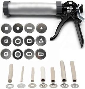 Clay Extruder Tool，Clay Extruder Gun with 12 Different Molds,Handheld Extruder