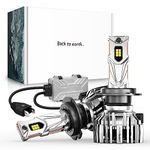 NOVSIGHT H7 LED Headlight Bulb 800% Brightness 140W (70W/Bulb) 32000LM H7 LED Headlight Bulb Canbus Error Free H7 Headlight Bulb White H7 Car Exterior Fan Design