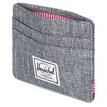 Herschel Supply Men's Charlie Rfid Card Case Wallet, Raven Crosshatch, One Size UK