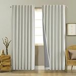Joydeco Linen Curtains 96 inches Lo