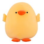 DEYI Plush Duck Stuffed Animal Soft Toys Yellow Duckling Stuff,Gifts for Friends and Children Christmas,Cute Yellow Throw Pillow (Short-Legged Yellow Duck,15.7in)