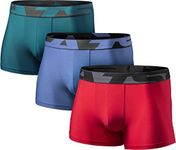 TSLA 3 Pack Men's Breathable Cooling Mesh Underwear, Lightweight Stretch Boxer Briefs, Performance Comfort Trunks for Men TM-MBU35-JPR_Small