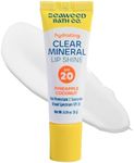 Seaweed Bath Co. Hydrating Clear Mineral Lip Shine SPF 20 Sunscreen Zinc Oxide Lip Balm, .35 Oz, Moisturizing Care for Dry, Chapped Lips