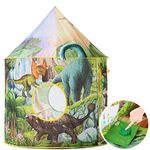 Benebomo dinosaur play tent for boys,kids tent with Roar Button,Children's tent Indoor&Outdoor,Pop up tent for kids,Dinosaur Kids castle tent