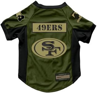 Littlearth NFL Valor Pet Stretch Jersey San Francisco 49ers