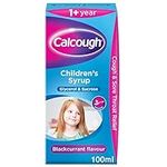 Calcough Children's Syrup, Cough & Sore Throat Relief for 1+ Year, Blackcurrant Flavour, 125 ml (Pack of 1)