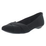 Anne Klein Women's OLISE Ballet Flat, Black/Black, 7.5 UK