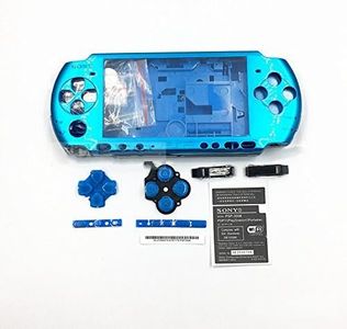Carcasa completa de repuesto con botones para Sony PSP 3000 PSP3000 (azul)