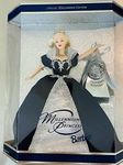 Holiday Barbie Special Edition Millennium Princess Mattel Year 1999 2000 with Swirl Background Inside Box