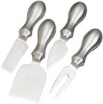 Prodyne K-4-S Stainless Steel Cheese Knives, Set of 4