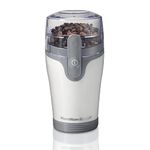 Hamilton Beach Fresh Grind Electric Coffee Grinder for Beans, Spices and More, Stainless Steel Blades, Removable Chamber, Makes up to 12 Cups, White,80420G
