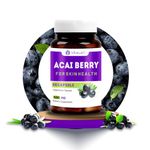 VITAWIN Acai Berry for Healthy Skin and Antioxidants Supports, Ultimate Health and Nutrition Supplements, 500 mg, Veg - 60 Capsules -