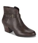 BareTraps Womens Lane Block Heel Dressy Ankle Boots Brown 10 Medium (B,M)