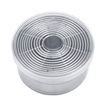 12Pcs Stainless Steel Round Mousse Fondant Cake Mold Cookie Cutter Baking Tool for Muffins Crumpets Donuts Scones