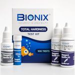 BIONIX Total Hardness Test Kit, 0-3000 mg/L | Total Hardness testing water quality for homes, pools, and aquariums (100 Test).