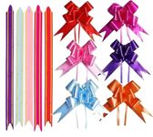 Chocozone 100Pcs Pull Flower Ribbon for Gift Wrap & Decoration Multicolor Pull Ribbon Bows (Size : 15) Pull Ribbons for Gift Wrapping (Multicolor) (23)