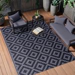OLANLY Waterproof Outdoor Rug 5x8 f