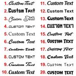 Concept Graphics x2 Custom Text Personalised Name Vinyl Lettering Decal Sticker Print 20cm-100cm car van shop