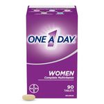 One A Day Multivitamin for Women - Daily Vitamins For Women - Womens Multivitamin With Vitamin A, Vitamin C, Vitamin D, and Zinc for Immune Support, Vitamin E, B12, Biotin, Calcium, Iron, 90 Tablets