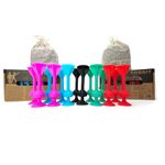 TOSSIT Game Set - Indoor, Outdoor Suction Cup Throwing Party Game - Family Friendly - Twin Pack - Red Cyan Pink Blue - Portable Fun That Sucks!