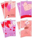 Hallmark Mahogany Valentines Day Cards Assortment, Love Day Hearts (8 Valentine's Day Cards with Envelopes)