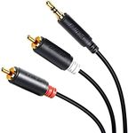 BENFEI RCA to Audio Cable, 3.5mm to 2-Male RCA Stereo Cable - 6 Feet