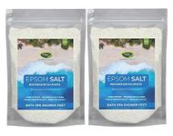 Thanjai Natural Epsom Salt 2000 Grams (Grade A 87956) for Muscle Relief, Relieves Aches & Pains, 2000g