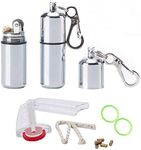 2 Pack Keychain Peanut Lighter EDC Mini Waterproof Lighter for Fire Starter Survival Emergency Use