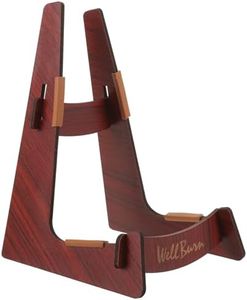 HOLIDYOYO Wood Ukulele Stand Mini Guitar Stand for Small Musical Instrument Violin Stand with Bow, Mandolin Floor Stand Folding A Frame Holder for Concert Soprano Tenor Ukulele Banjo