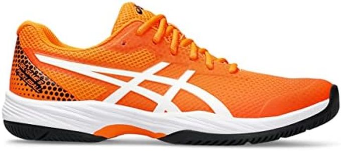 ASICS Men's Gel-Game 9 Pickleball Tennis Shoe, Shocking Orange/White, 8 US