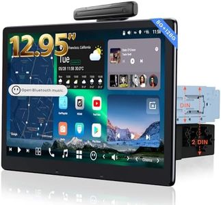 12.95" QLED AI Agent Android Single DIN & Double DIN Car Stereo, Floating Screen, 8G+128G in-Dash Navigation, Golden Hour Alert, 4G LTE, 7.1.2-Ch Audio, HDMI in, Car IoT Hub, Wireless CP&AA,X10G129E