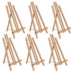 US Art Supply 18" Large Tabletop Display A-Frame Artist Easel (6-Pack)