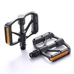 wile007 Road Bike Platform Pedals MTB Flat Bicycle Pedals Aluminium Alloy