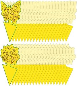 40 Pack Fungus Gnat Traps for House Indoor, Fungus Traps Fruit Fly Traps for Indoors Gnats Sticky Traps for Plants Yellow Sticky Traps for Gnats